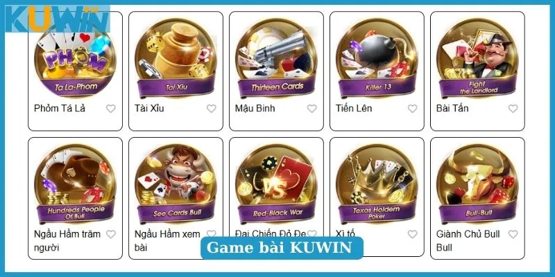 Game bài đổi thưởng KUWIN chơi là mê